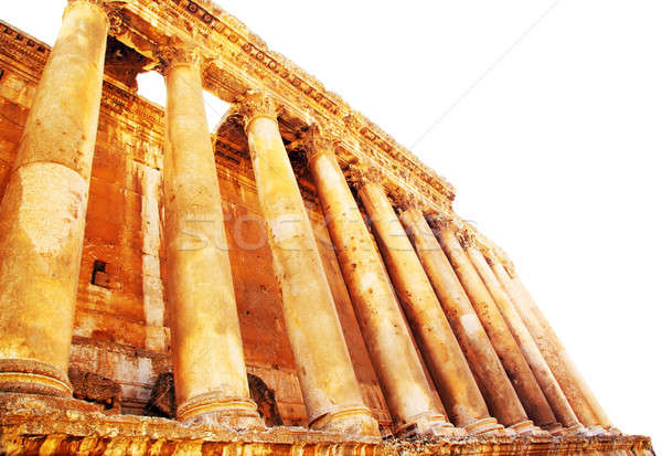 Jupiter's temple isolated on white, Baalbek, Lebanon Stock photo © Anna_Om