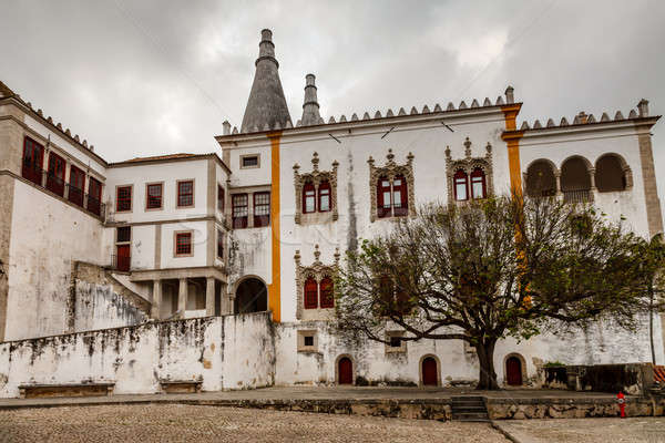 The Sintra National Palace (Palacio Nacional de Sintra), or Town Stock photo © anshar