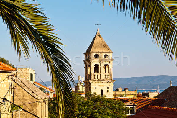 Spirito santo chiesa Croazia casa costruzione Ocean Foto d'archivio © anshar
