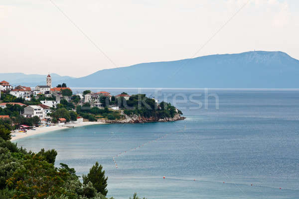 Petite ville bleu île Croatie ciel coucher du soleil [[stock_photo]] © anshar