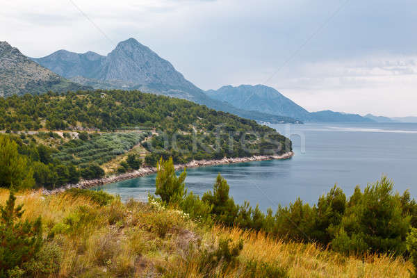 Adriatic Sea and Mountains in Croatia Stock photo © anshar