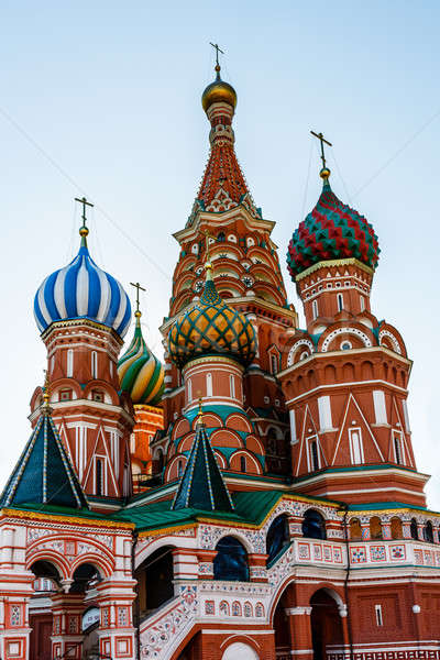 Katedrális Vörös tér Moszkva Oroszország égbolt épület Stock fotó © anshar