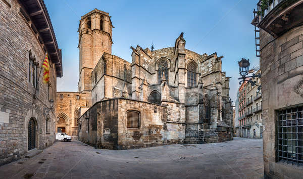 Panorama of Cathedral of the Holy Cross and Saint Eulalia, View  Stock photo © anshar