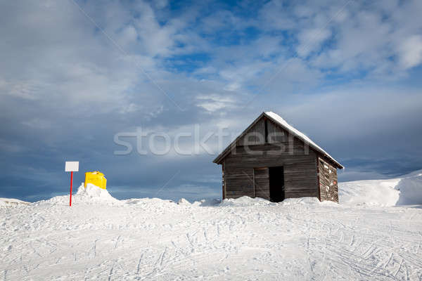 Old Barn in Madonna di Campiglio Ski Resort, Italian Alps, Italy Stock photo © anshar