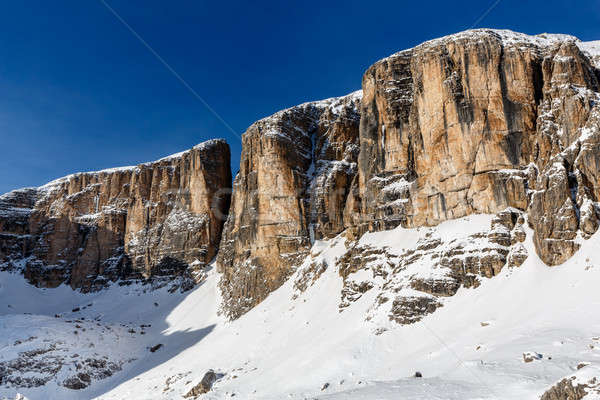 Peak of Vallon on the Skiing Resort of Corvara, Alta Badia, Dolo Stock photo © anshar