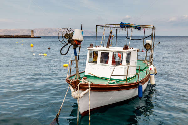 Fisherman Boat Docked at Harbor in Senj, Croatia Stock photo © anshar