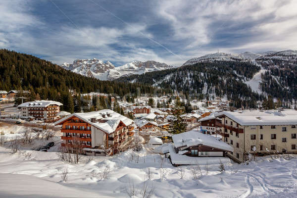 Ski Resort of Madonna di Campiglio, View from the Slope, Italian Stock photo © anshar