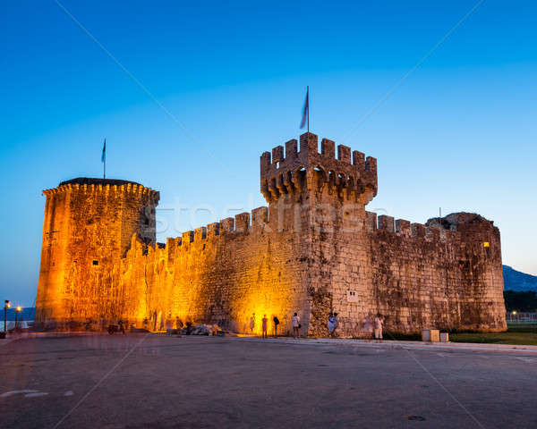 Kamerlengo Fortress in Trogir in the Evening, Dalmatia, Croatia Stock photo © anshar