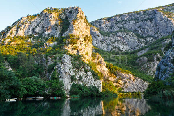 Canyon Fluss Kroatien Wasser Meer Schönheit Stock foto © anshar