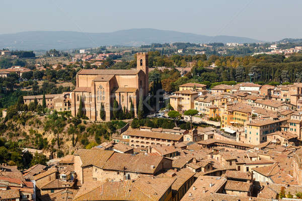 Aerial View on Rooftops and Houses of Siena, Tuscany, Italy Stock photo © anshar