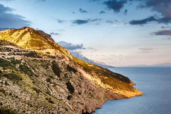 View on Makarska Riviera Coast in the Evening, Croatia Stock photo © anshar