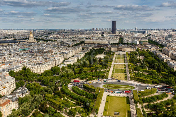 Aerial View on Champ de Mars and Invalides from the Eiffel Tower Stock photo © anshar