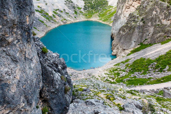 Blu lago calcare cratere Croazia natura Foto d'archivio © anshar