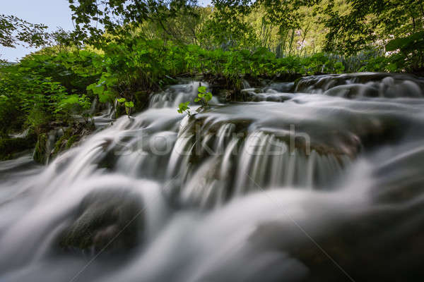 Small Waterfall in Plitvice Lakes National Park, Croatia Stock photo © anshar