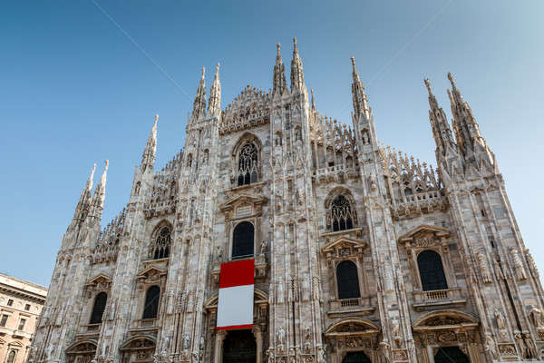 Milan Cathedral (Duomo di Milano) is the Gothic Cathedral Church Stock photo © anshar