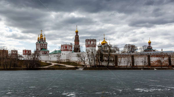 Dramatic Clouds above Novodevichy Convent, Moscow, Russia Stock photo © anshar