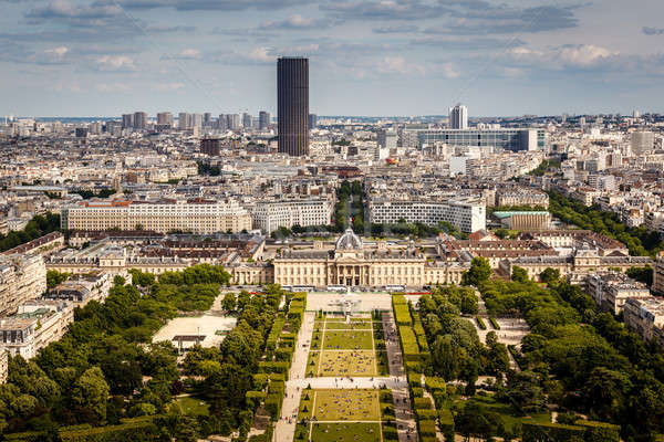 Stock photo: Aerial View on Champ de Mars from the Eiffel Tower, Paris, Franc