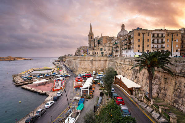 Skyline of the Maltese Capital city Valletta, Malta Stock photo © anshar