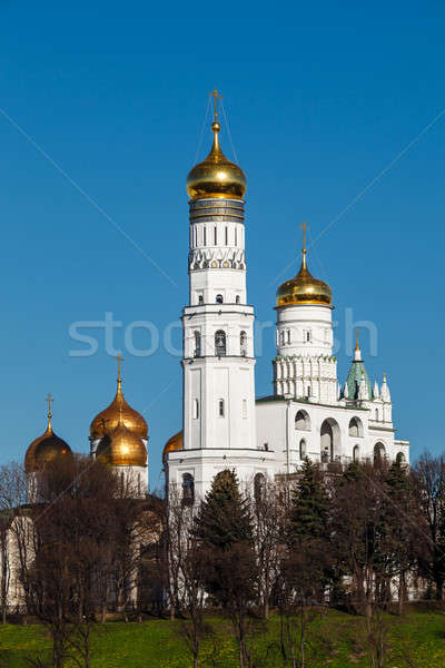 Ivan the Great Bell Tower behind Kremlin Wall, Moscow, Russia Stock photo © anshar