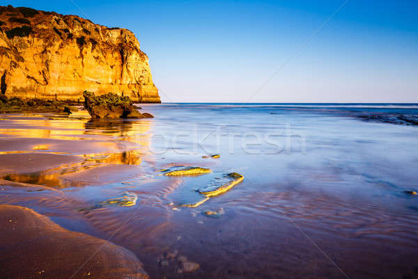 海灘 葡萄牙 景觀 夏天 藍色 沙 商業照片 © anshar