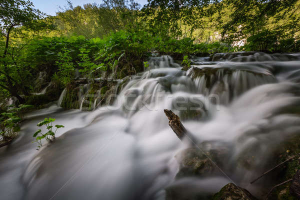 Small Waterfall in Plitvice Lakes National Park, Croatia Stock photo © anshar