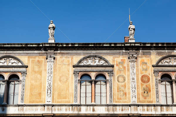 Palace Facade on Piazza dei Signoria in Verona, Veneto, Italy Stock photo © anshar