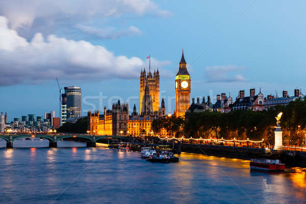 大本鐘 威斯敏斯特 橋 倫敦 聯合王國 商業照片 © anshar