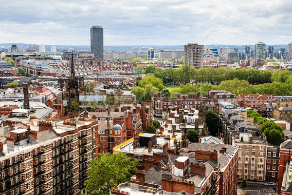 Stock photo: Aerial View from Westminster Cathedral on Roofs and Houses of Lo