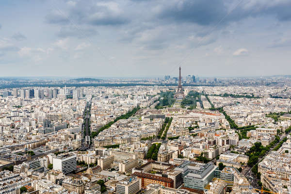 Aerial View on Champs de Mars and Eiffel Tower, Paris, France Stock photo © anshar