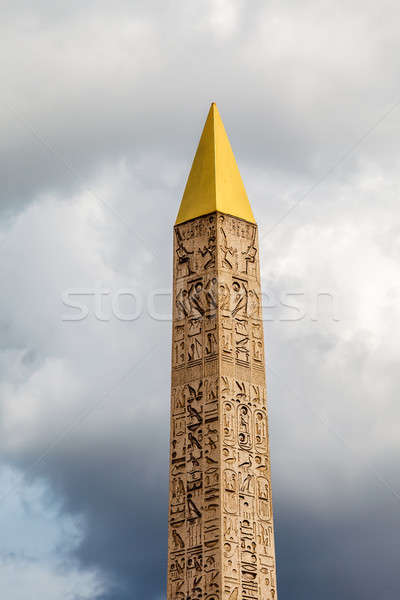 Egyptian Obelisk of Luxor Standing at the Center of the Place de Stock photo © anshar