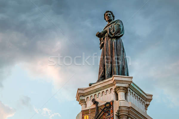 Poet Andrija Kacic-Miosic Monument in Makarska, Dalmatia, Croati Stock photo © anshar