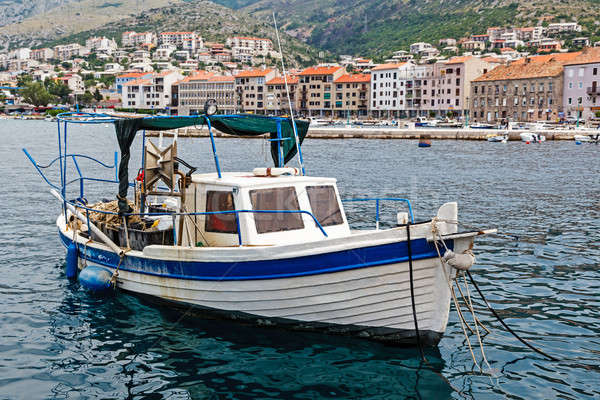 Halász csónak kikötő Horvátország víz város Stock fotó © anshar