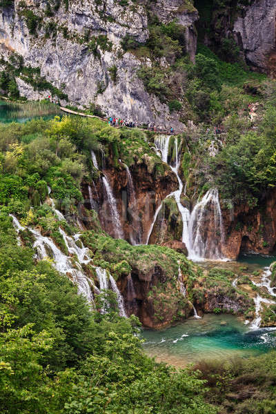 Stock photo: Waterfall in Plitvice Lakes National Park, Croatia