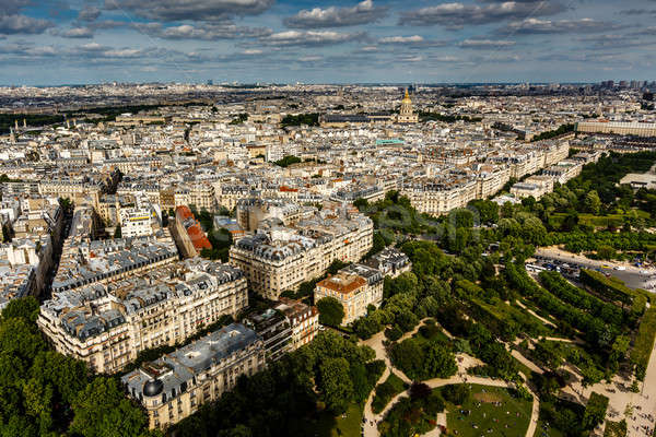 Aerial View on Champ de Mars and Invalides from the Eiffel Tower Stock photo © anshar