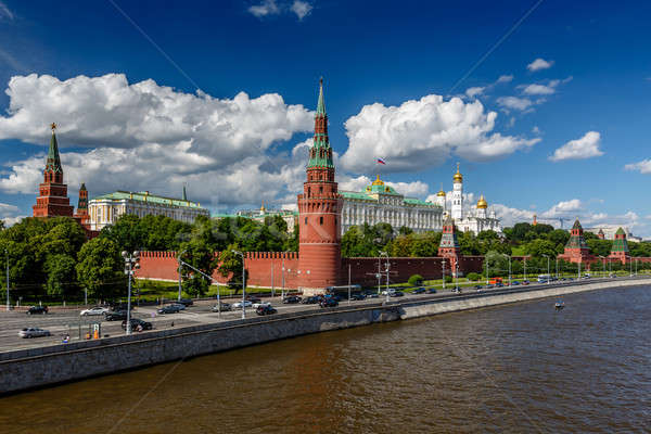 Moscow Kremlin and Moscow River Embankment, Russia Stock photo © anshar
