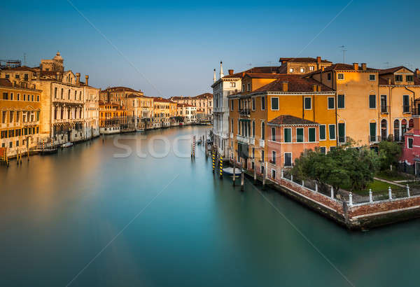 View on Grand Canal from Accademia Bridge at Sunrise, Venice, It Stock photo © anshar