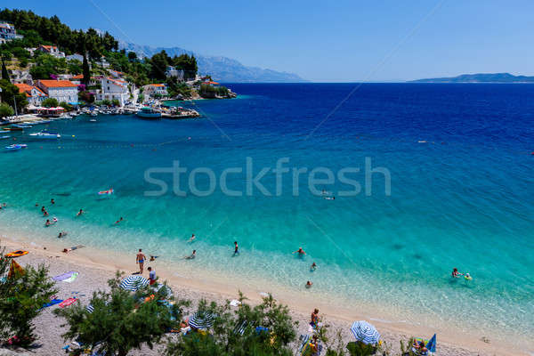 Beautiful Adriatic Beach and Lagoon with Turquoise Water near Sp Stock photo © anshar