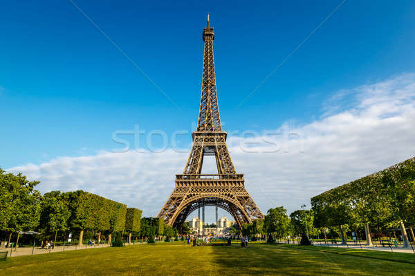 Eiffel Tower and Champ  de Mars in Paris, France Stock photo © anshar