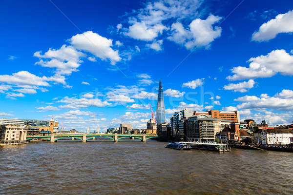 Thames río puente Londres Reino Unido cielo Foto stock © anshar
