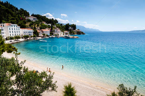 Beautiful Adriatic Beach and Lagoon with Turquoise Water near Sp Stock photo © anshar