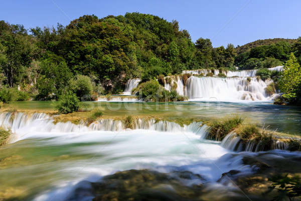 National Park Krka and Cascade of Waterfalls on River Krka, Croa Stock photo © anshar