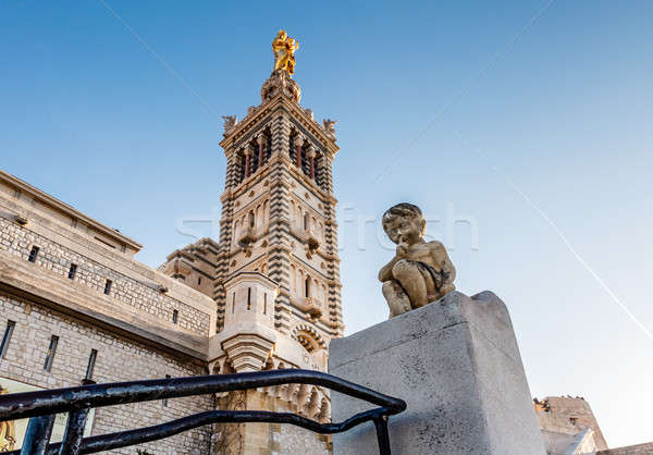 Basilica of Notre-Dame de la Garde in Marseilles, France Stock photo © anshar