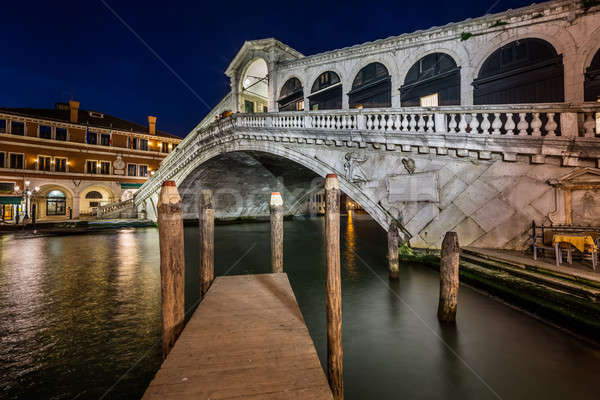 Rialto Bridge and Grand Canal in the Evening, Venice, Italy Stock photo © anshar