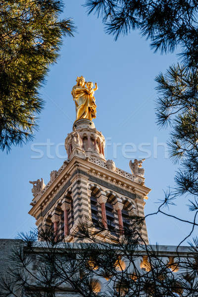 Basilica of Notre-Dame de la Garde in Marseilles, France Stock photo © anshar