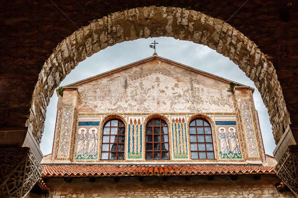 Murals of the Euphrasian Church in Porec, Croatia Stock photo © anshar