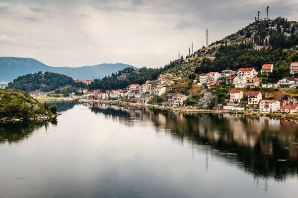 Miasta dubrovnik Chorwacja wody charakter krajobraz Zdjęcia stock © anshar