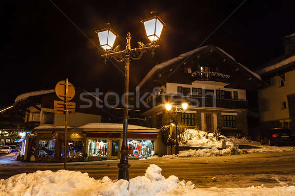 Village of Megeve on Christmas Eve, French Alps, France Stock photo © anshar