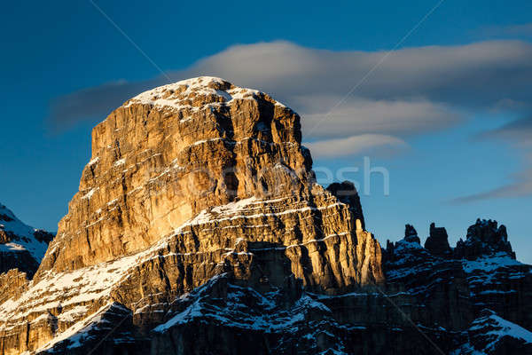 Sassongher Peak on the Ski Resort of Corvara, Alta Badia, Dolomi Stock photo © anshar