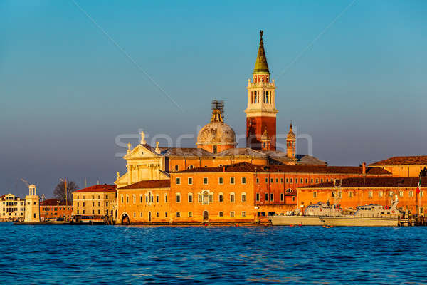 View of San Giorgio Maggiore Church facing Grand Canal in Venice Stock photo © anshar