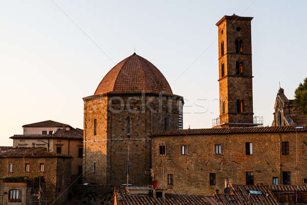 Sunset in the Small Town of Volterra in Tuscany, Italy Stock photo © anshar